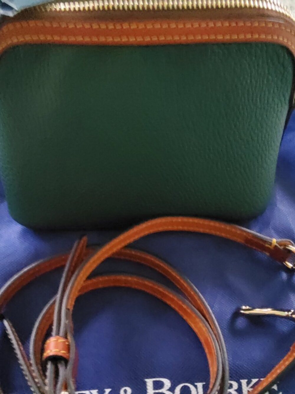 NWT Dooney & Bourke Heritage Domed Crossbody 18 in Forest - Picture 4 of 11